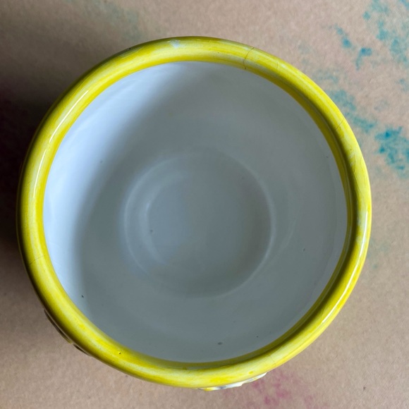 Vintage Sunflowers Design Sugar Bowl or Vase Small Size Beautiful Home Addition! - Picture 3 of 8